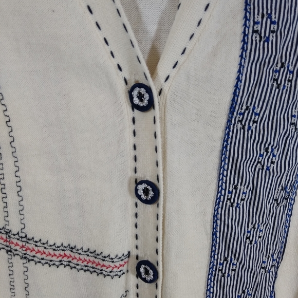 ๐ Anthropologie Guinevere Embroidered Cardigan - Picture 6 of 12